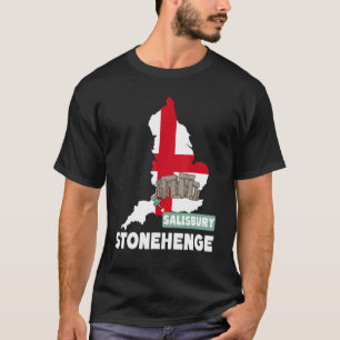 Camiseta Stonehenge Inglaterra Souvenir England Mapa Stoneh