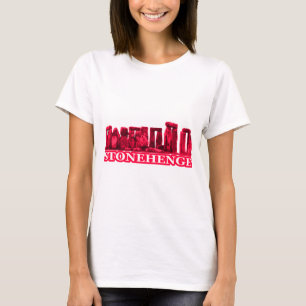 Camiseta Stonehenge Magenta Blanco El MUSEO Zazzle Regalos