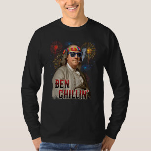 Camiseta Stoner Ben Franklin De Ben Chillin Fuego El 4 De J