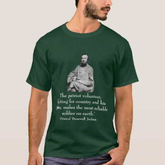 Camiseta "Stonewall general" Jackson y cita