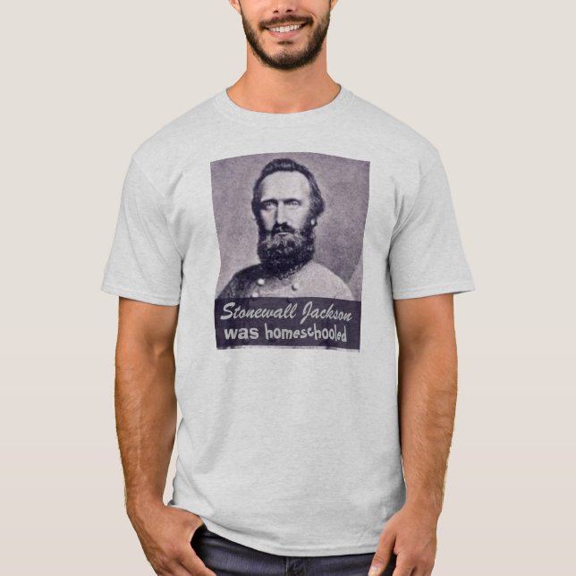 Camiseta Stonewall Jackson era Homeschooled (Anverso)