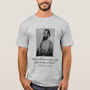 Camiseta Stonewall Jackson y cita - gris