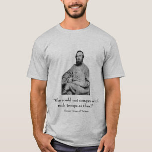 Camiseta Stonewall Jackson y cita - gris