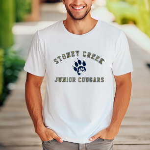 Camiseta Stoney Creek Junior Cougars Hombres Blanco