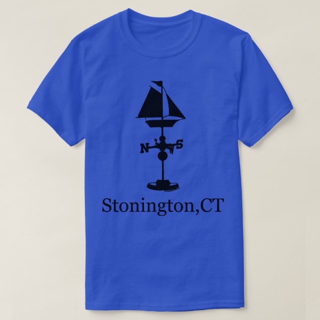 Camiseta Stonington CT Ship Weather Vane TShirt (Diseño del anverso)