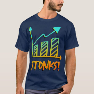 Camiseta Stonks Funny Stocks Comerciante de Finanzas del Me