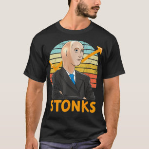 Camiseta Stonks Guy Dank Meme Funny Stock Broker Stonks