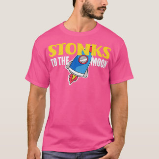 Camiseta Stonks To The Moon Funny Day Trader Stock Trading