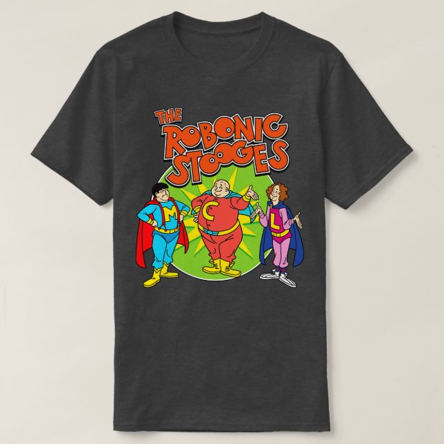 Camiseta Stooges robónicos (Diseño del anverso)