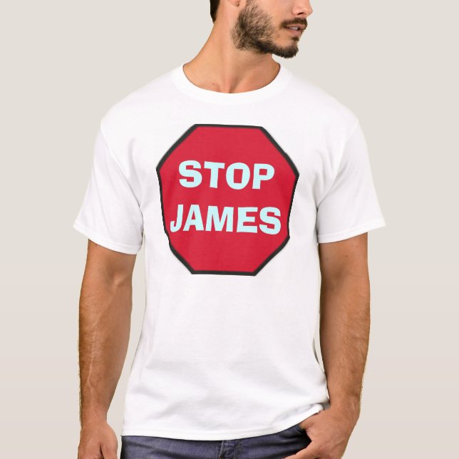 Camiseta stop_blank, STOPJAMES (Anverso)