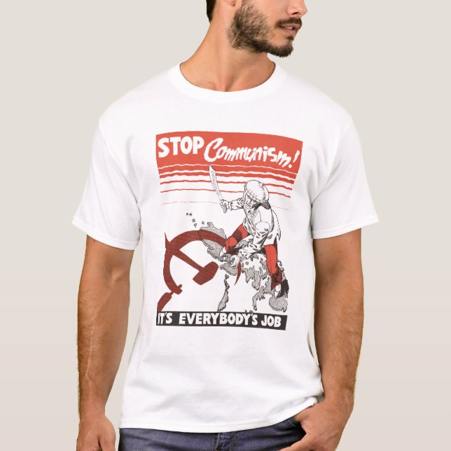Camiseta Stop Communism! Vintage (Anverso)