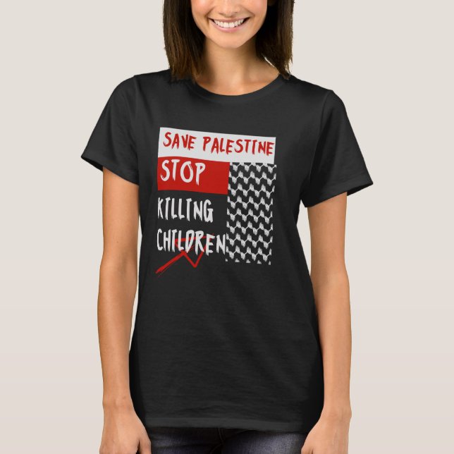 Camiseta Stop Killing Children (Anverso)