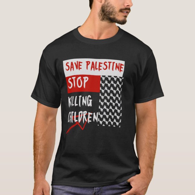Camiseta Stop Killing Children (Anverso)