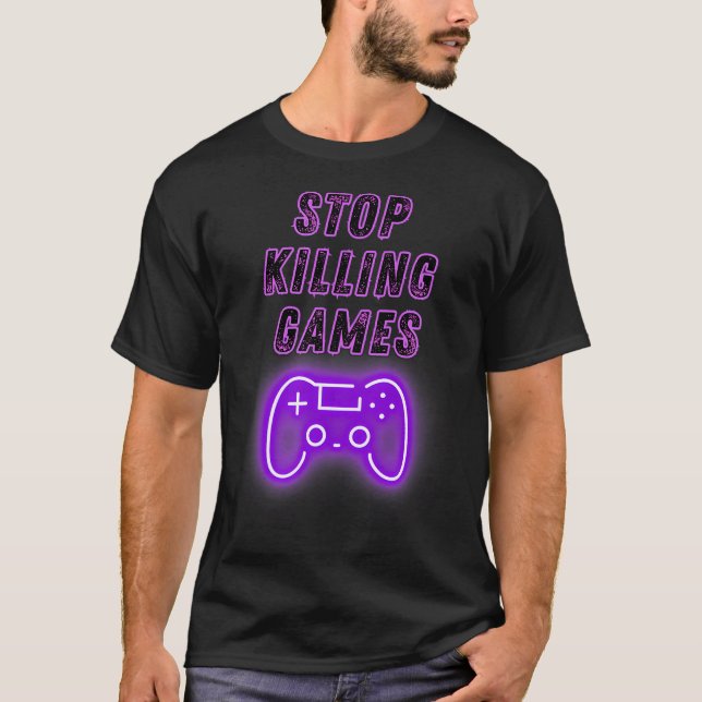Camiseta Stop Killing Games Gamer Controller Video Games Ga (Anverso)