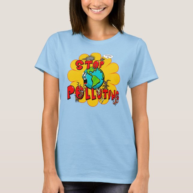 Camiseta Stop Pollution (Anverso)