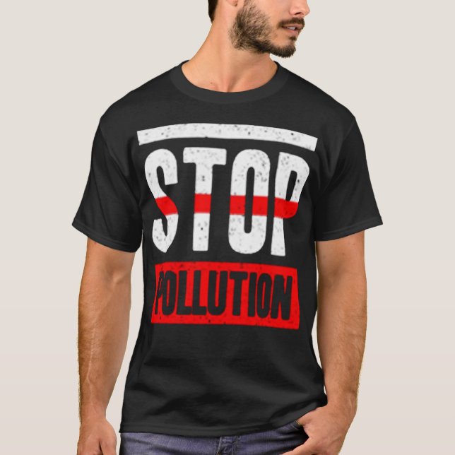 Camiseta Stop pollution (Anverso)