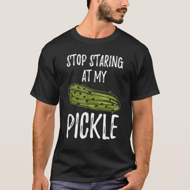Camiseta Stop Staring At My Pickle  Dirty Halloween (Anverso)