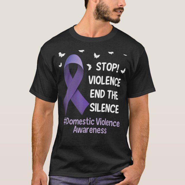 Camiseta Stop Violence End Silence Domestic Violence Suppor (Anverso)