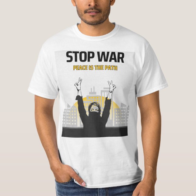 Camiseta stop war (Anverso)