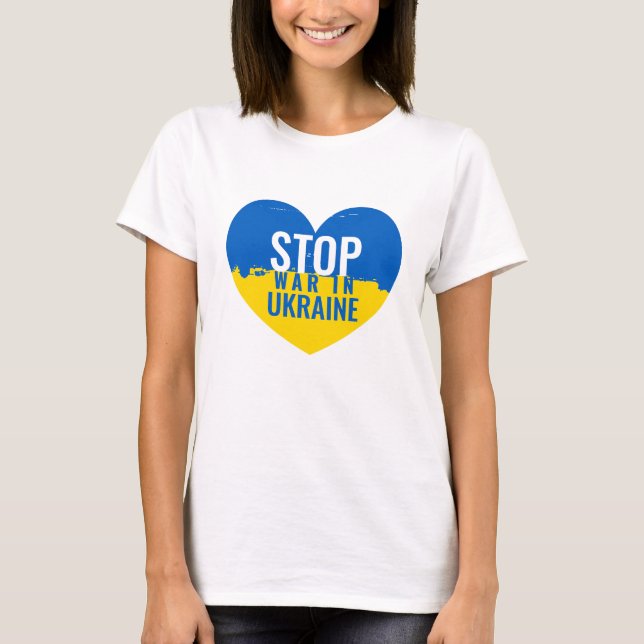 Camiseta Stop War in Ukraine T-Shirt (Anverso)
