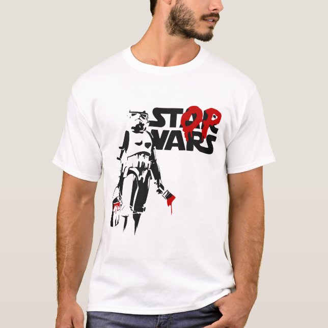 Camiseta Stop Wars Parody Logo (Anverso)