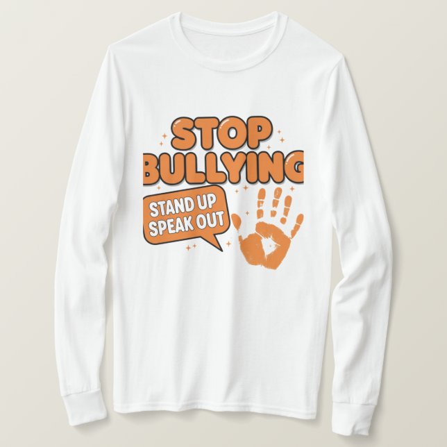 Camiseta Stoping bullying  (Anverso del diseño)