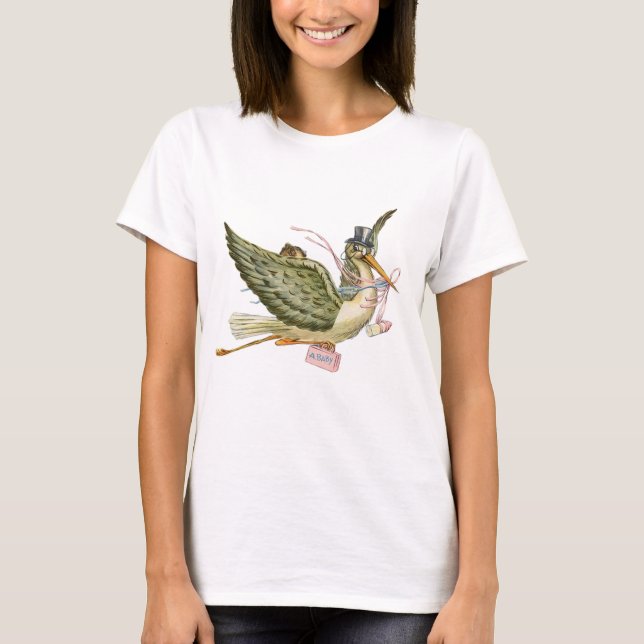CAMISETA STORK BABY SHOWER (Anverso)