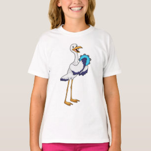 Camiseta Stork como músico con ambourine