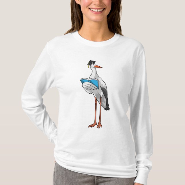 Camiseta Stork como profesor con libro (Anverso)