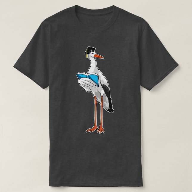 Camiseta Stork como profesor con libro (Diseño del anverso)