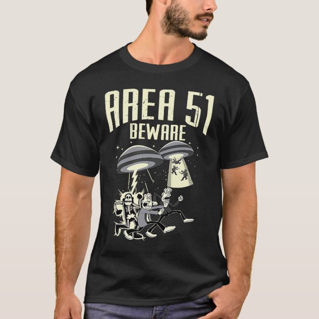 Camiseta Storm Area 51 Beware They Cant Stop All Of Us (Anverso)