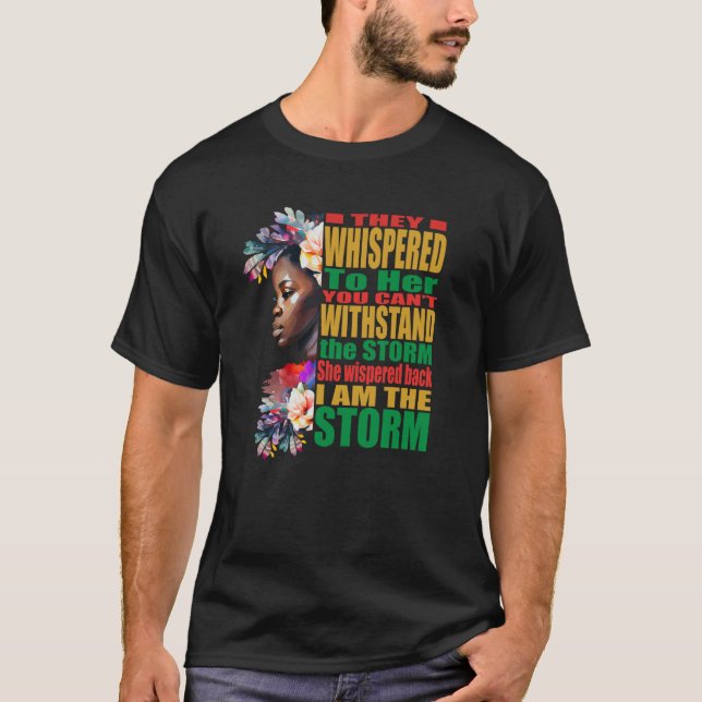 Camiseta Storm BLM Black African Pride Black History Month (Anverso)