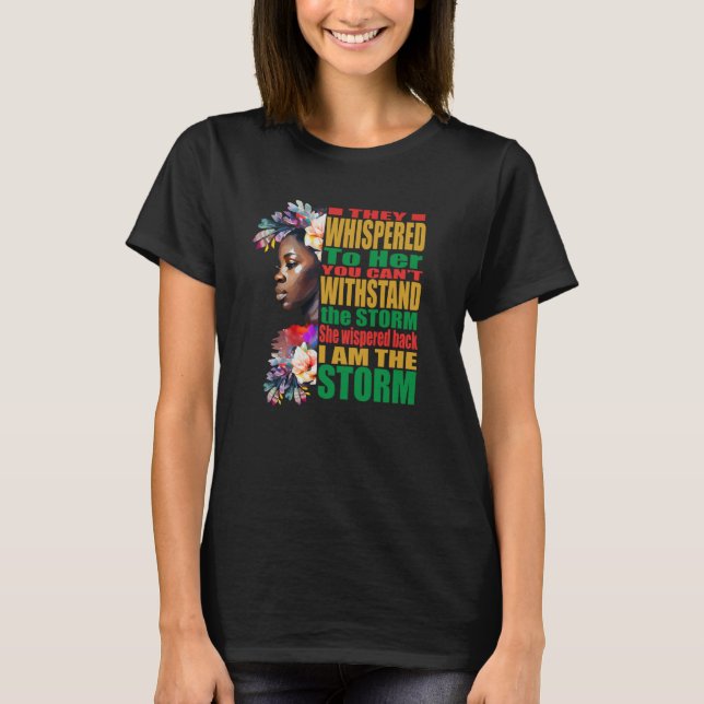 Camiseta Storm BLM Black African Pride Black History Month (Anverso)