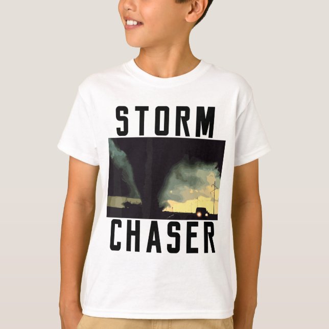 Camiseta Storm Chaser Tornado Meteorólogo del Clima (Anverso)