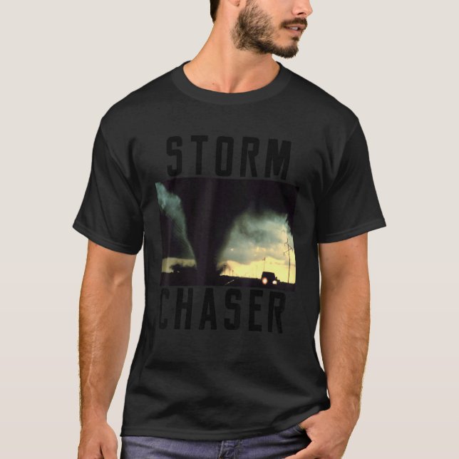 Camiseta Storm Chaser Tornado Meteorólogo del Clima (Anverso)