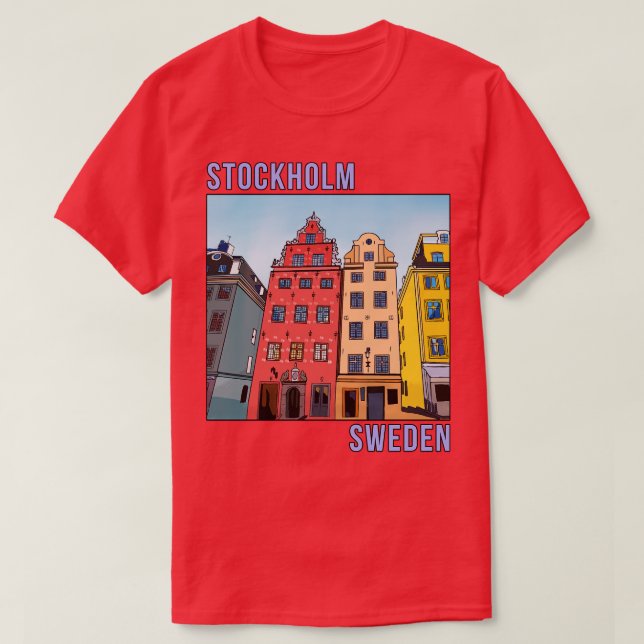 Camiseta Stortorget Gamla Stan Stockholm Suecia (Diseño del anverso)