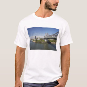 Camiseta Story Bridge, río Brisbane, y canguro