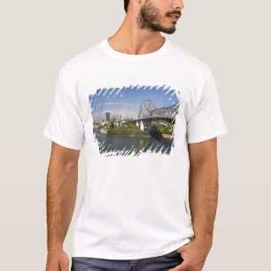 Camiseta Story Bridge, río Brisbane, y canguro
