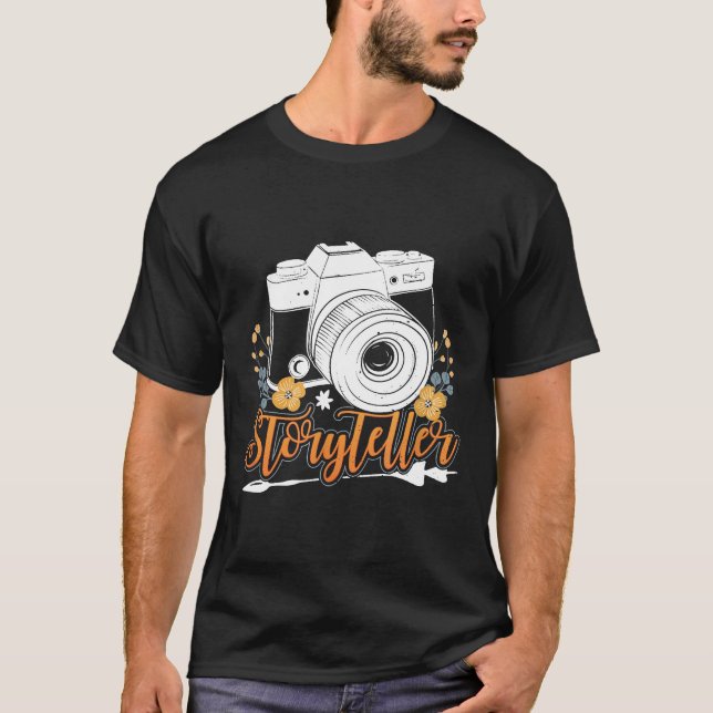 Camiseta Storyteller Photography Camera Professional Job Fu (Anverso)