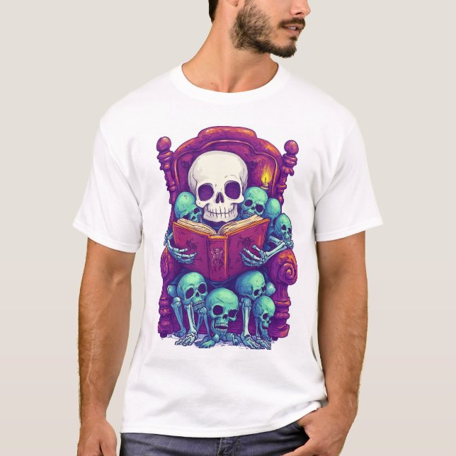 Camiseta Storytime with Bones � Funny Bedtime Skeleton (Anverso)