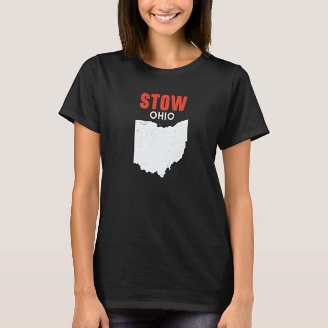 Camiseta STOW Ohio USA State America Travel Ohioan   (Anverso)