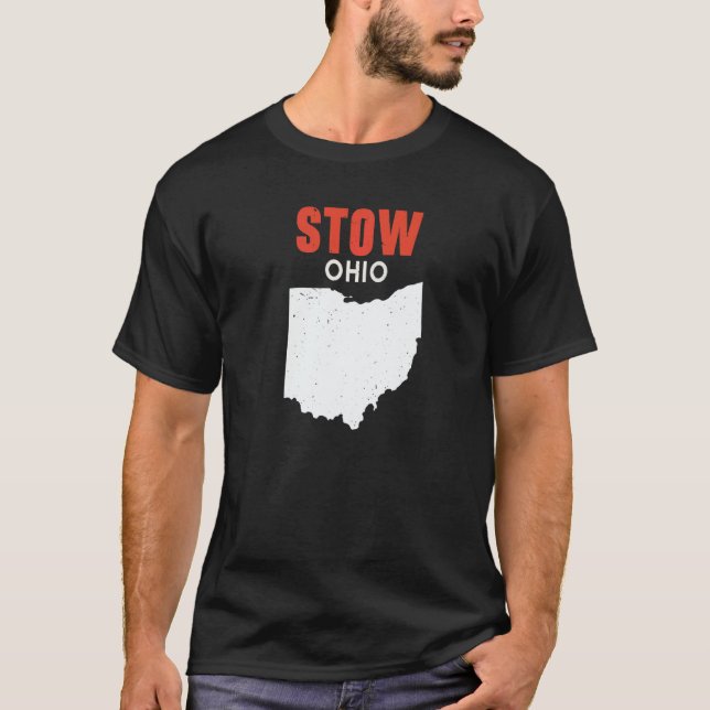 Camiseta STOW Ohio USA State America Travel Ohioan   (Anverso)