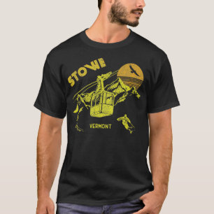 Camiseta Stowe Vermont Retro Skiing