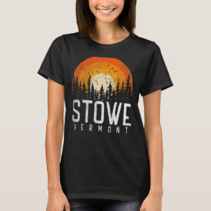 Camiseta Stowe Vermont V Vintage 70s 80s 90s Ciudad Retro