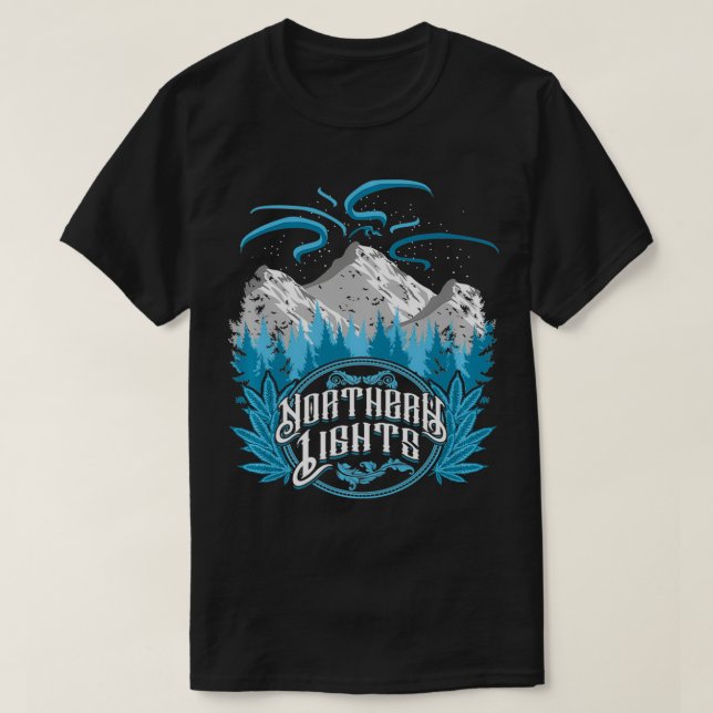 Camiseta Strada de luz del norte Indica Luces Lights Weed P (Diseño del anverso)