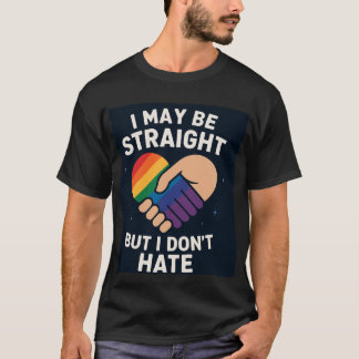Camiseta Straight But Not Hateful Pride Ally Shirt
