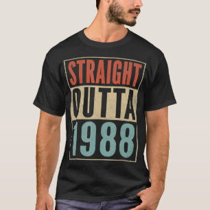 Camiseta Straight Outta 1988 Nació la broma de cumpleaños n