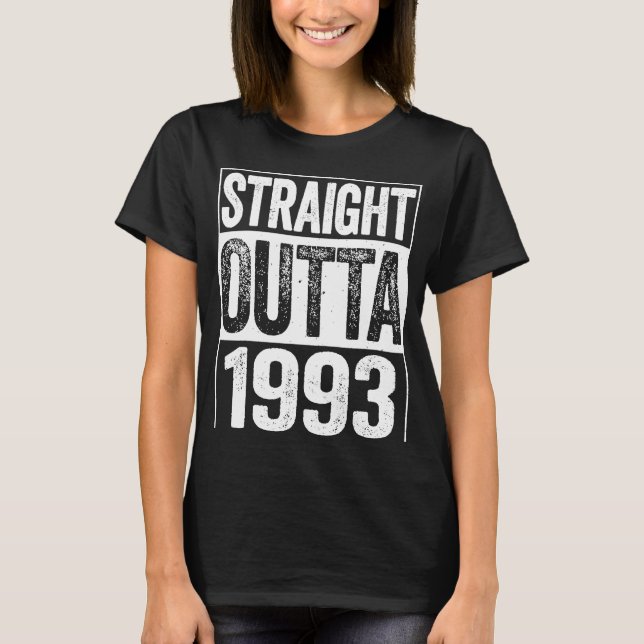 Camiseta Straight Outta 1993 28th Birthday Gif (Anverso)