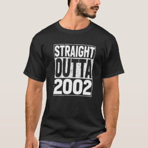 Camiseta Straight Outta 2002 21st Birthday Vintage 21 Year