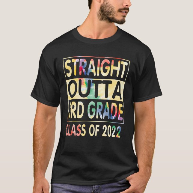 Camiseta Straight Outta 3rd Grade Back To School 2022 (Anverso)